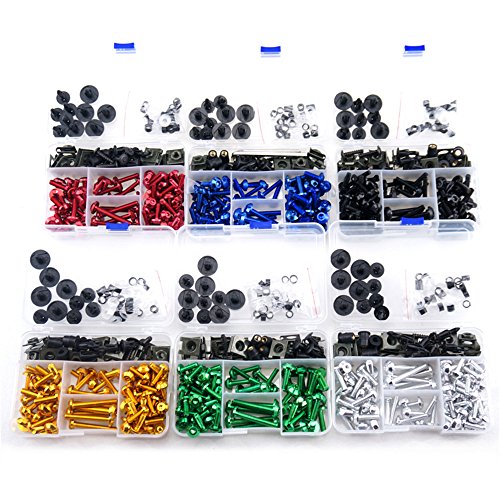 Complete Bolt Motorcycle Fairings Clips Kits for Kawasaki Ninja ZX6R 2007 2008 - Thumbnail 3