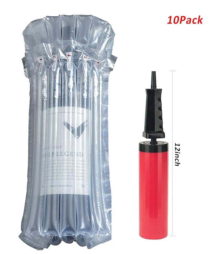 Goopack 10Pcs Wine Bottle Protector with Free Pump