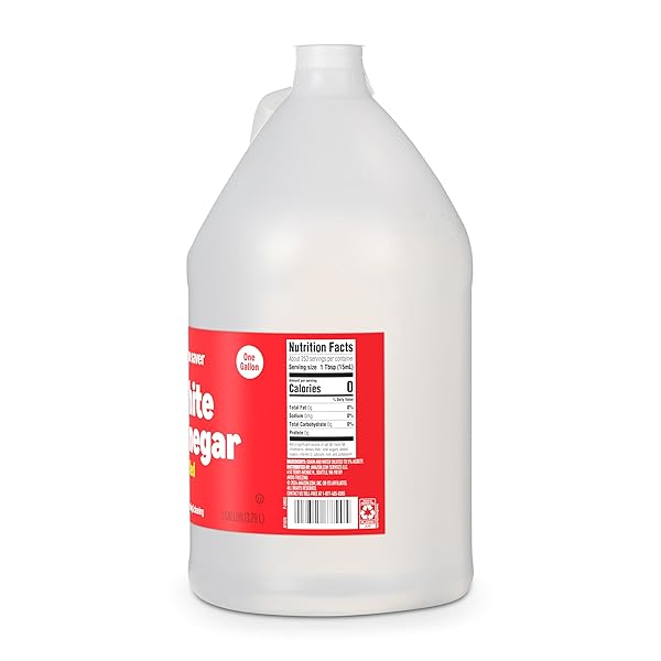 AMAZON SAVER, DISTILLED WHITE VINEGAR, GREAT FOR COOKING AND CLEANING, 128 FL OZ