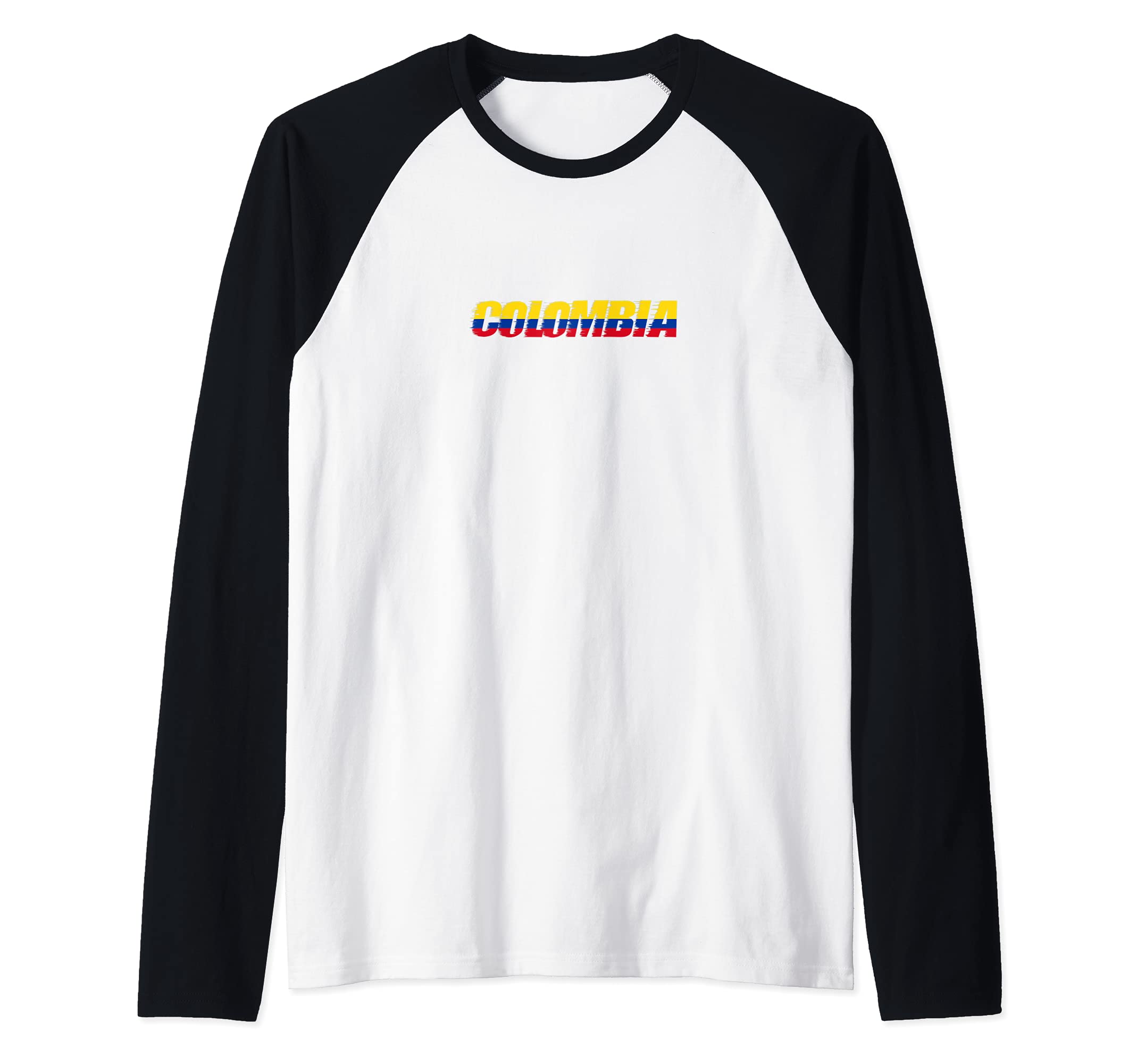 Flag Colombia Raglan Baseball Tee