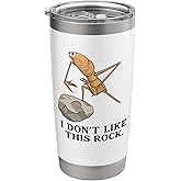 I Don't Like Rock, Marcus the Worms Meme Men Women Stainless Steel Insulated Tumbler