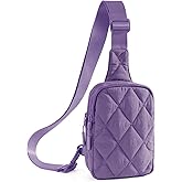 MEISEY Quilted Puffer Sling Bag for Women Small Backpack Crossbody Chest Bag Fanny Packs Purses for Casual Traveling Hiking