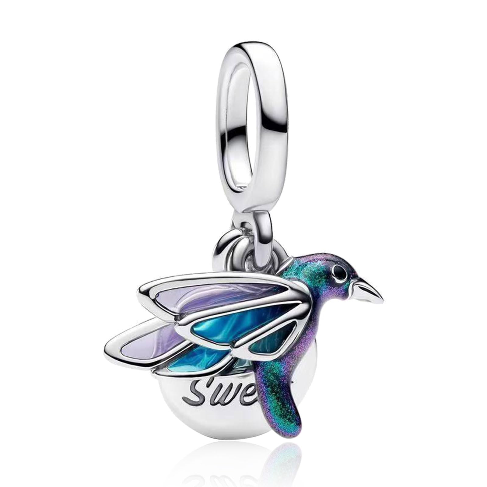 Birthstone Charms 925 Sterling Silver Charm for Bracelets Birthstone Charms 925 Sterling Silver Charm for Bracelets