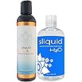 Sliquid H2O Water-Based Lube + Sliquid Balance Splash Gentle Feminine Wash - Personal Lubricant Bundled with Intimate Wash for Women, Unscented, 8.5 Fl Oz Ea (2 Piece Set)