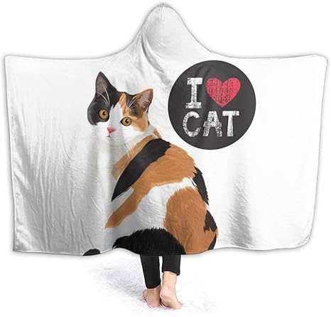 Amazon Co Jp ブランケット 猫柄 可愛いねこ 掛け毛布 毛布 フード付きブランケット 肩掛け 帽子付き 着る毛布 エアコン毛布 フランネル 可愛い 柔らかい 洗濯可能 防寒対策 厚て 抗菌 防臭 ホーム キッチン