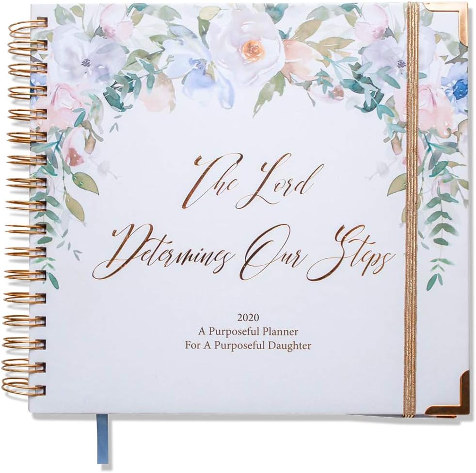 2020 Women's Christian Goal Setting Planner - Vision Board Planning - Weekly and Monthly Devotionals - Weekly Bible Verses - Prayer Prompt (12 Months from January to December)