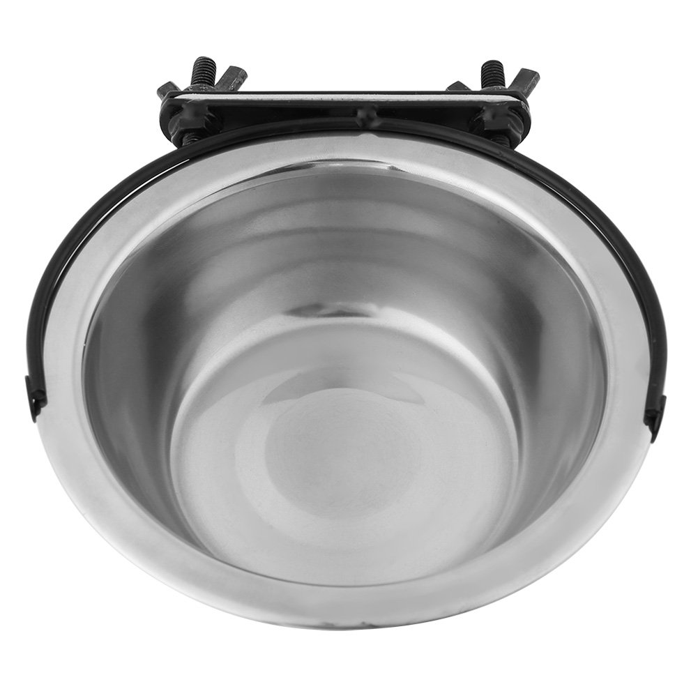 Dog Crate Bowl, Stainless Steel Dog Crate Bowls Hanging with Accessory, Attachable Dog Bowls for Crate, Dog Crate Food and Water Bowl(M)