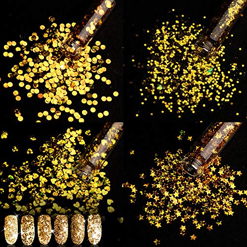 48 Bottles 10800pcs Nail Art Rhinestones Nail Crystal Gems Nail Diamonds, Gold Silver Pink Nail Art Studs Nail Sequins Rhinestones Glitter for Nails Kit with Tweezers for Nail Art Supplies Accessories