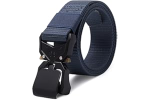 Nelbons belt Tactical Belt, Military Hiking Rigger 1.5" Nylon Web Work Belt with Heavy Duty Quick Release Buckle