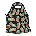 Aiphamy Neoprene Lunch Bag for Kids, Insulated Lunch Box Tote for Women Men Adult Teens Boys Teenage Girls Toddlers (Pineapple Black)