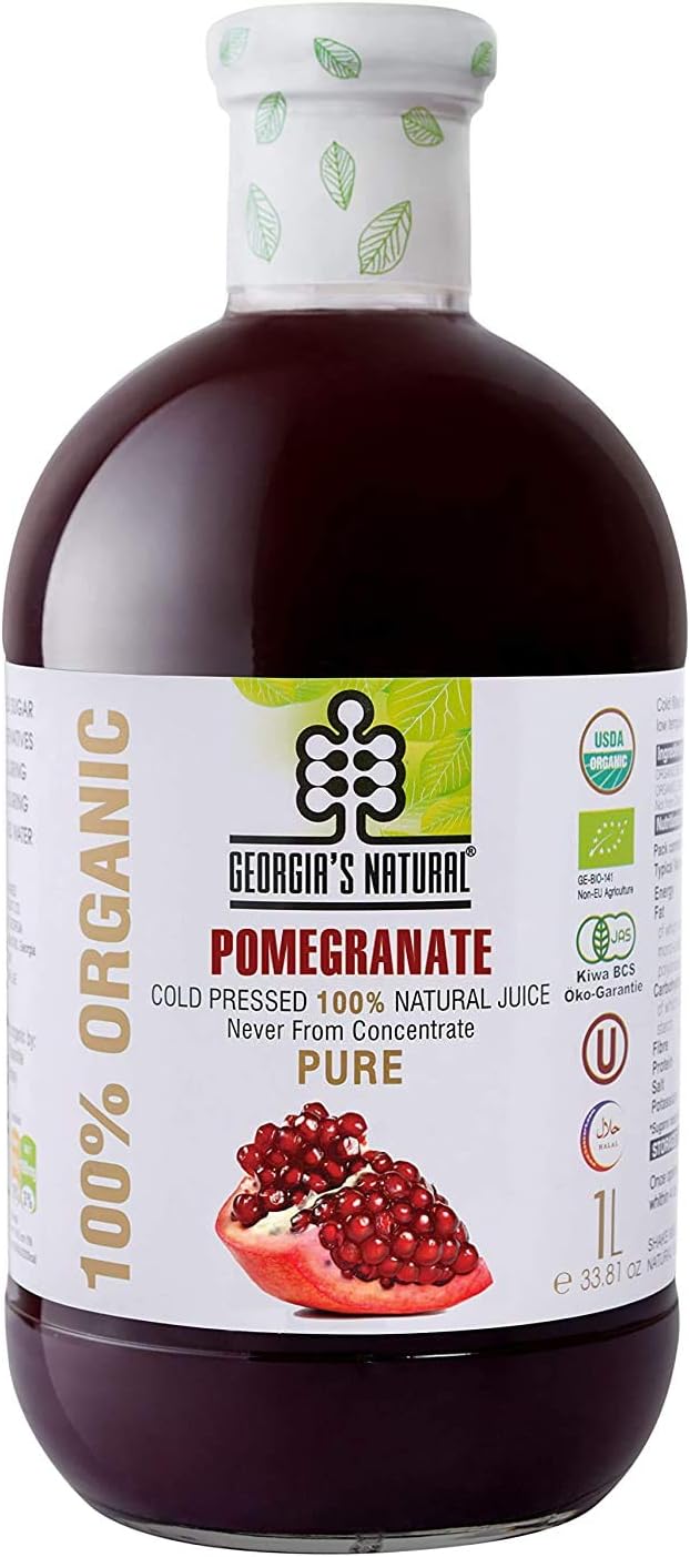 Natural 100 Organic Cold Pressed Pomegranate Juice, 1000 ml Buy Online at Best Price