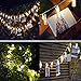 HOMEWE Photo Clips String Lights, 20 LED Clips Picture Battery Powered Starry Firefly Strand Lights, Twinkle Lights for Wedding Party Christmas Home Decor (Warm White, 3 Modes, 7.2 Feet)