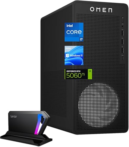 Amazon.com: HP OMEN 40L Gaming Desktop, AMD Ryzen 5 5600G