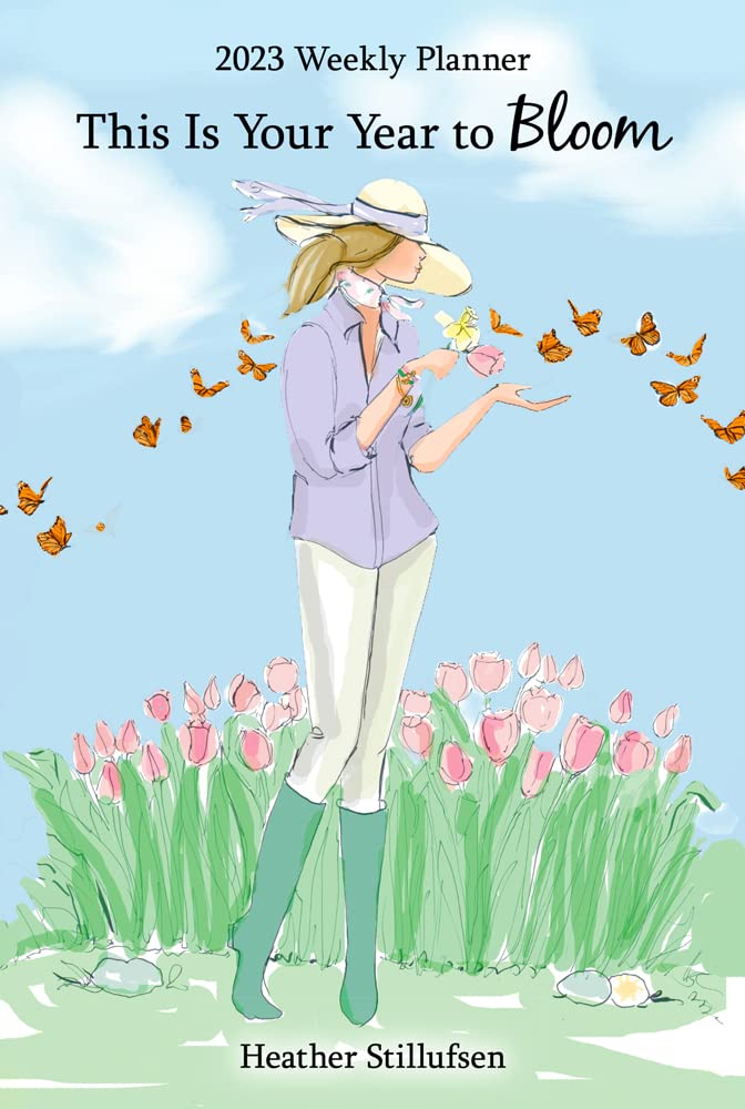 Blue Mountain Arts 2023 Weekly & Monthly Planner “This Is Your Year to Bloom” 8 x 6 in. Spiral-Bound Date Book for Her by Heather Stillufsen with Inspirational and Motivational Messages—from