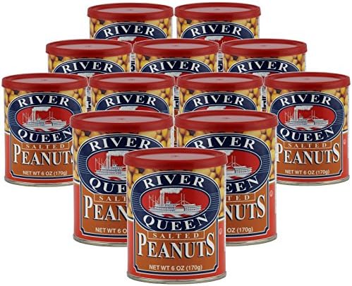River Queen Salted Peanuts, 6 Ounce (Pack of 12)