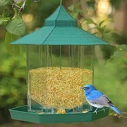 Yncc Mangeoire Oiseau Mangeoires A Oiseaux Suspendus Etanches Mangeoires A Graines Mangeoire Sauvage Pour Jardin Et Ecureuil 20x18x23 Cm 1000ml Amazon Fr Sports Et Loisirs