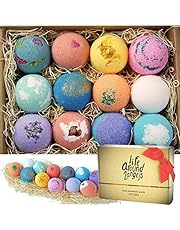 LifeAround2Angels Bath Bombs Gift Set 12 USA made Fizzies, Shea & Coco Butter Dry Skin Moisturize, Perfect for Bubble & Spa Bath. Handmade Birthday Mothers day Gifts idea For Her/Him, wife, girlfriend