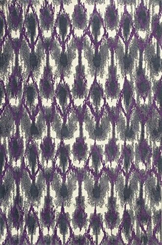 KAS Oriental Rugs Allure Collection Horizon Area Rug, 5' x 7', Grey/Purple