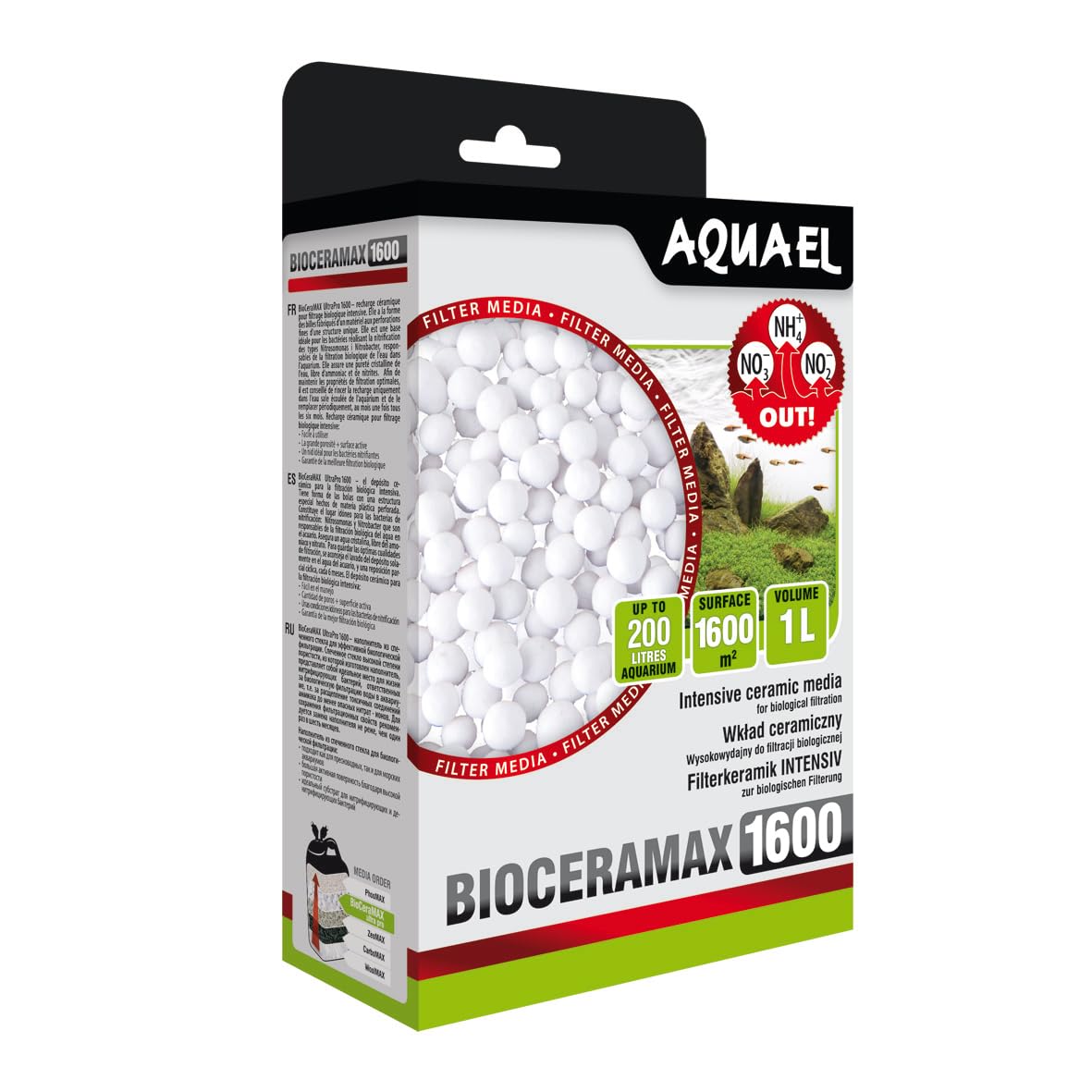 AQUAEL Biocermax Pro 1600, 1 Litre