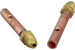 RIVERWELD TIG Torch Fitting Accessories of Gas & Power Cable Adapter 57Y10 for SR WP 9 17 24 TIG Welding Torch Pack of 2