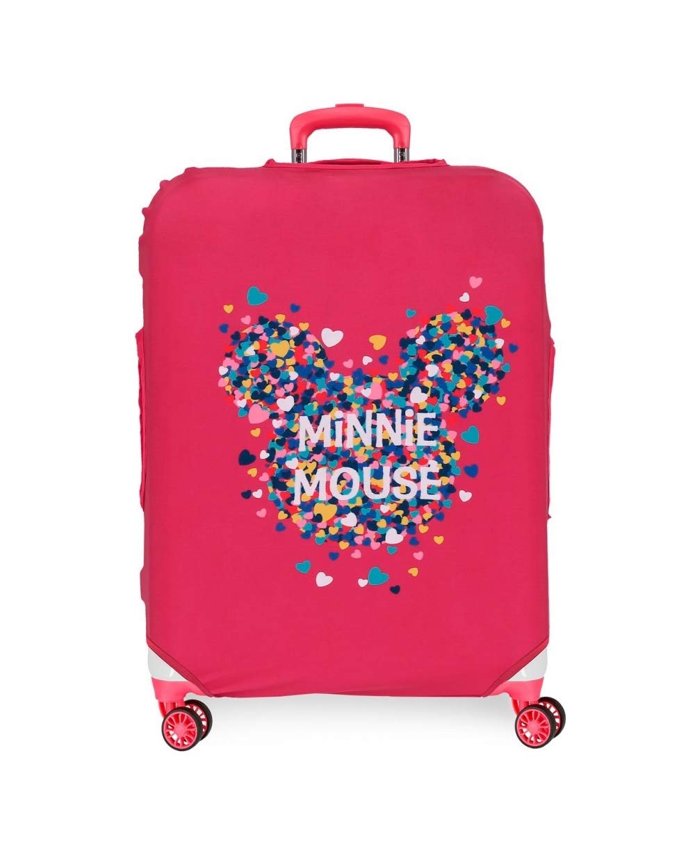 Disney Minnie Fuchsia Medium Suitcase Cover,Fuchsia