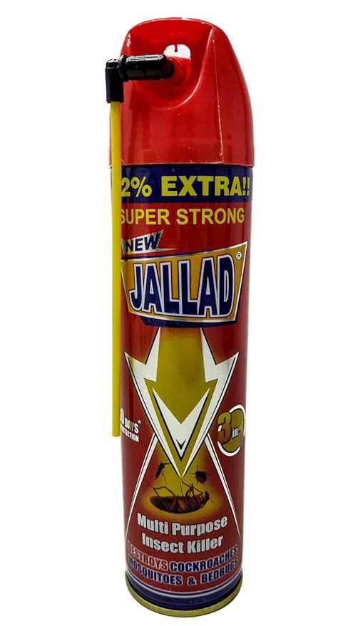 JALLAD SPRAY Multi Purpose Insect Killer Destroys Cockroaches BedBugs & Mosquitoes Super Power Formula Pest Control (224 ml) (1)
