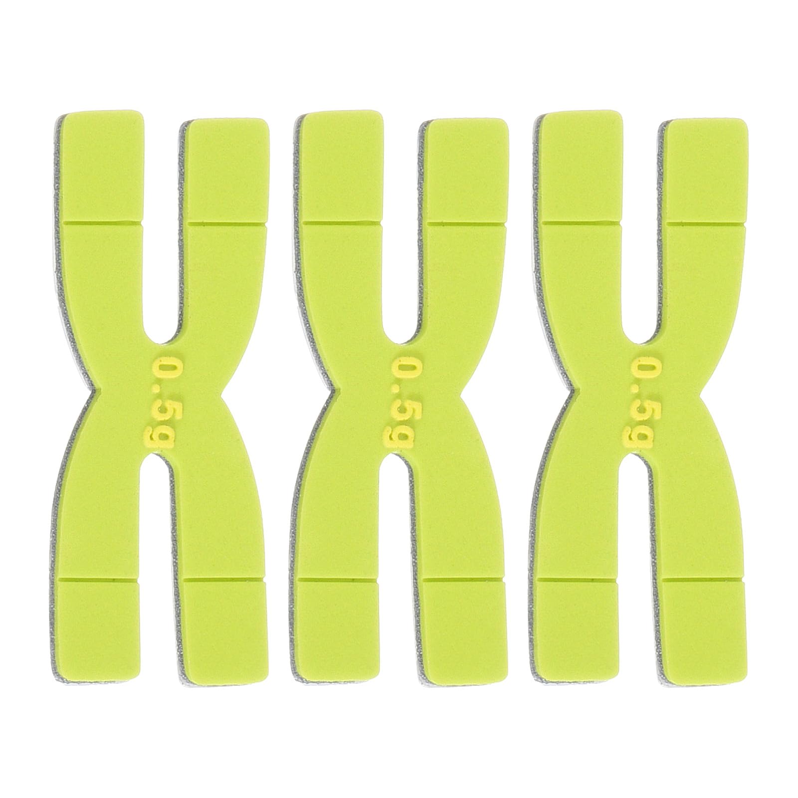 M METERXITY 3 Pack Racket Weight Balance Strips - Tennis Badminton Racquet Balance Strips Tape Bar Weighted Tapes, Apply to Racquet/Sports Training (0.5g, Green)