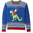 Blizzard Bay Men's Santa Riding Trex, Blue, Medium