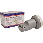 Universal Dual LNB 0.1db Polarized HD Digital Satellite Signal Receiver for Dish Antennas &ndash; High Gain, Low Noise, Weatherproof Design