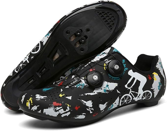 KLGZ Road Bike Shoes Men's Cycling Shoelace Lock Professional Lock Shoes Men And Women Road Bike