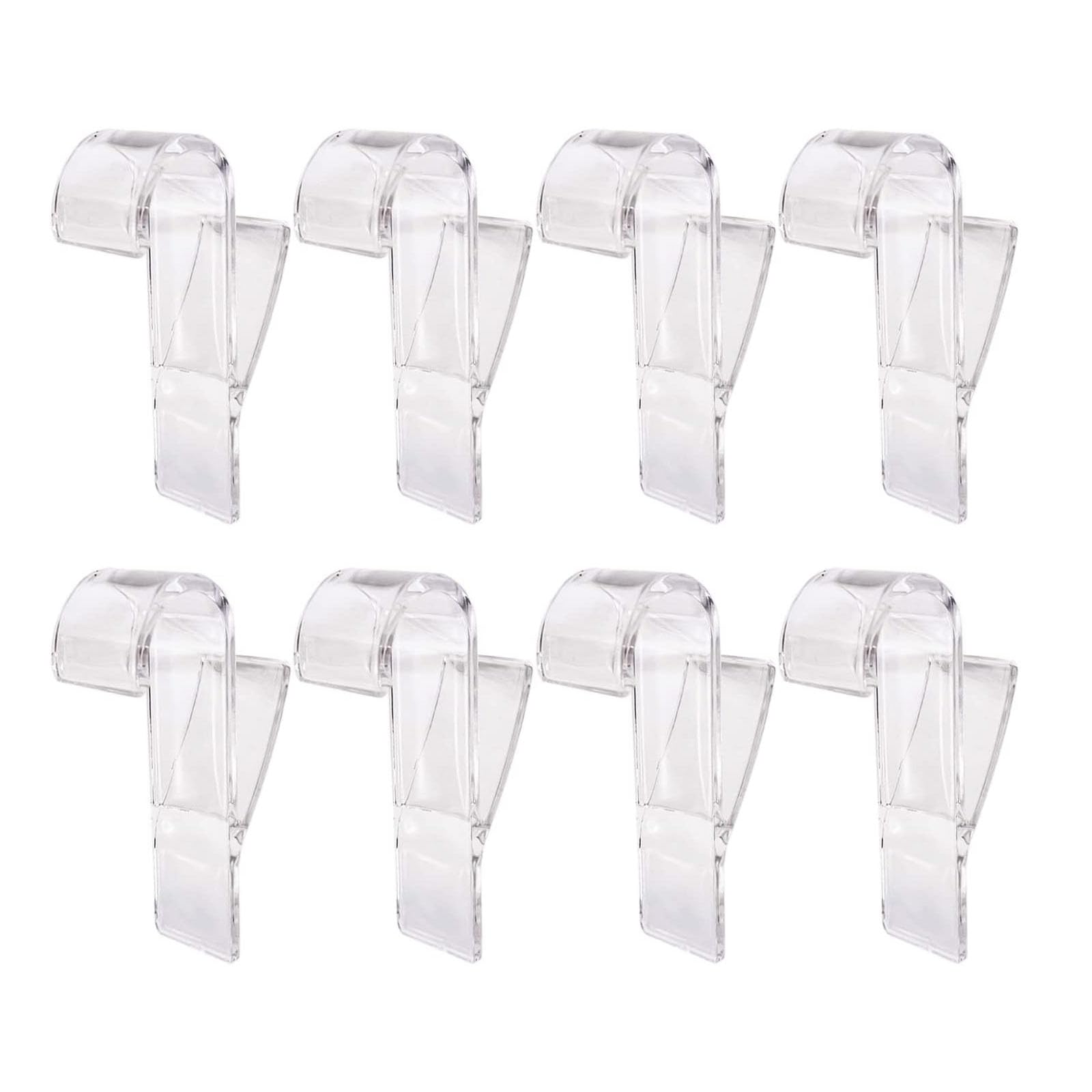 LMOGWL 8 Pieces Towel Round Radiator Brackets Hooks, Towel Rail Radiator Hooks, Radiator Rail Hanger Hooks for Towels, All Standard Radiators, Removable(Transparent)