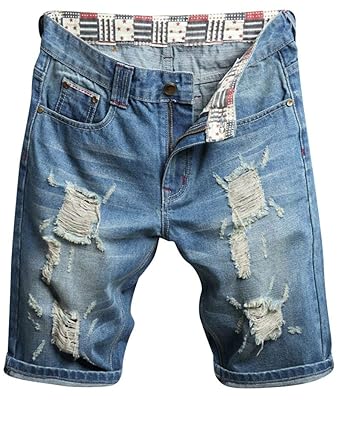 Pantalones Vaqueros De Los Hombres Pantalones Cortos Vintage Ocio