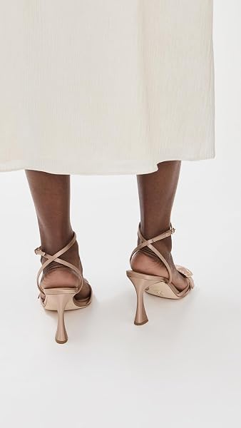 BADGLEY MISCHKA’S JUDITH HEELED SANDAL, CLAY, 10.0