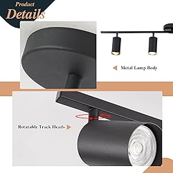 BOKT Matte Black Track Ceiling Light Modern