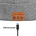 Bluetooth Beanie Hat Earbud Wireless Headphone Headset Earphone Speakerphone Wireless Hands-Free Hat Sport Knit Cap, Built-in Mic Warm Soft Winter Knitted Short Cap Mic Outdoor BB023_BLACK