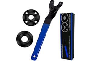 HOBEREROK Angle Grinder Wrench Nut 2PCS Flange 5/8-11 Nuts, Tool Compatible with Dewalt Milwaukee Metabo Makita Bosch Ryobi Black Decker Parts (AGWN01011)