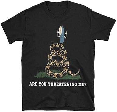 Amazon.com: Cornholio Gadsden Flag Snake are You threa1tening me shirtT Shirt P r e m i u m, Tee 