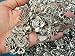 PEPPERLONELY Brand, 30pc Assorted Size Antiqued Silver Tone Charms, Bails, Jumprings, Cameo Bezel.