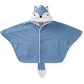 pureborn Baby Boys Poncho Cape Cloak Fleece Hooded Coat