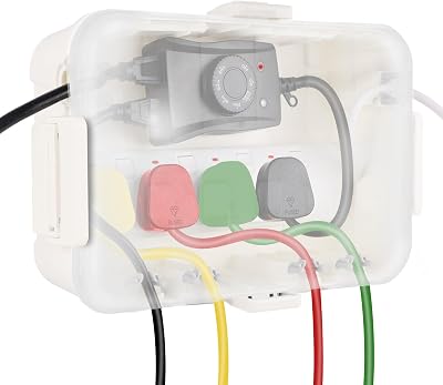 Restmo Large Outdoor Electrical Box with Transparent Lid IP54 Weatherproof 12.6