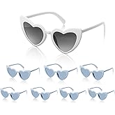 EIOAUY Bachelorette Party Favors 8 Pairs Heart Shaped Sunglasses Wedding Party Decorations Gifts Women girls