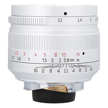 Topiky Lente F1.1 de 50 mm, Lente de cámara sin Espejo de Enfoque ...