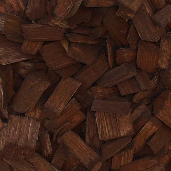 PALIGO Holzhackschnitzel Braun Farbig Fallschutz Hackschnitzel Wald Kiefer Natur Pinus Sylvestris Garten Dekor Mulch Holz Häc