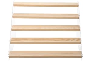 Toyvian Tiered Cake Display Stand 5-Tier 30cm Wide Dessert Rack Cosmetics and Perfume Storage for Home