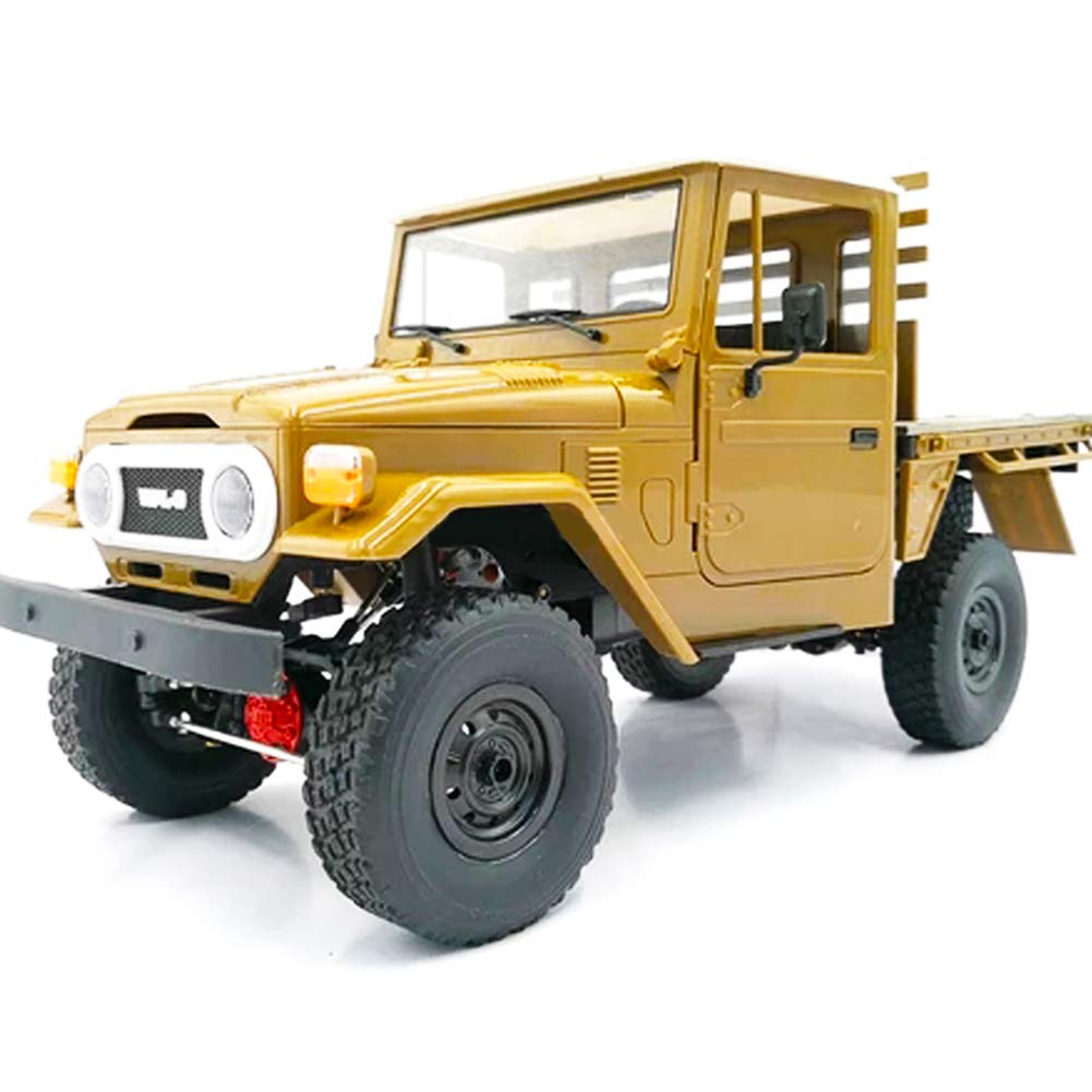 RONSHIN WPL C44KM 1/16 Metal Edition Kit 4Wd Climbing Off-Road Truck DIY Accessories Modified Upgrade Without ESC Battery Transmitter Receiver Yellow