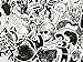 DreamerGO Graffiti Stickers 100 Pieces Black and White Smooth Car Motorcycle Bicycle Skateboard Laptop Luggage Vinyl Sticker
