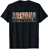 Arizona Photo Landscape Cactus Dessert Mountains Nature T-Shirt