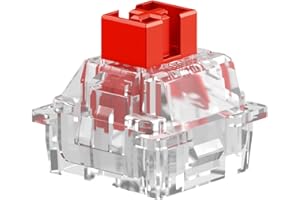 GLORIOUS PC GAMING RACE Glorious Fox Linear Hall-Effect Magnetic Switches (36-Pack), Silent Red, RGB-Ready, HE Hot-Swap Compatible, Mechanical Keyboard Switch Set