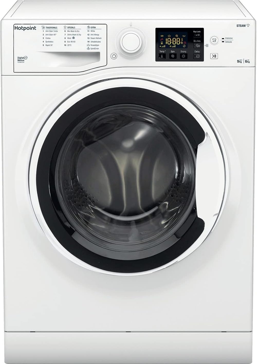 Hotpoint Antistain Washer Dryer White 8 kg/6 kg 1400rpm NDB 9635 W UK