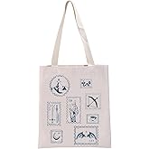 G2TUP Fantasy Book Lover Gift Romance Book Reader Tote Bag Fantasy Bookish Handbag Gift for Fandom